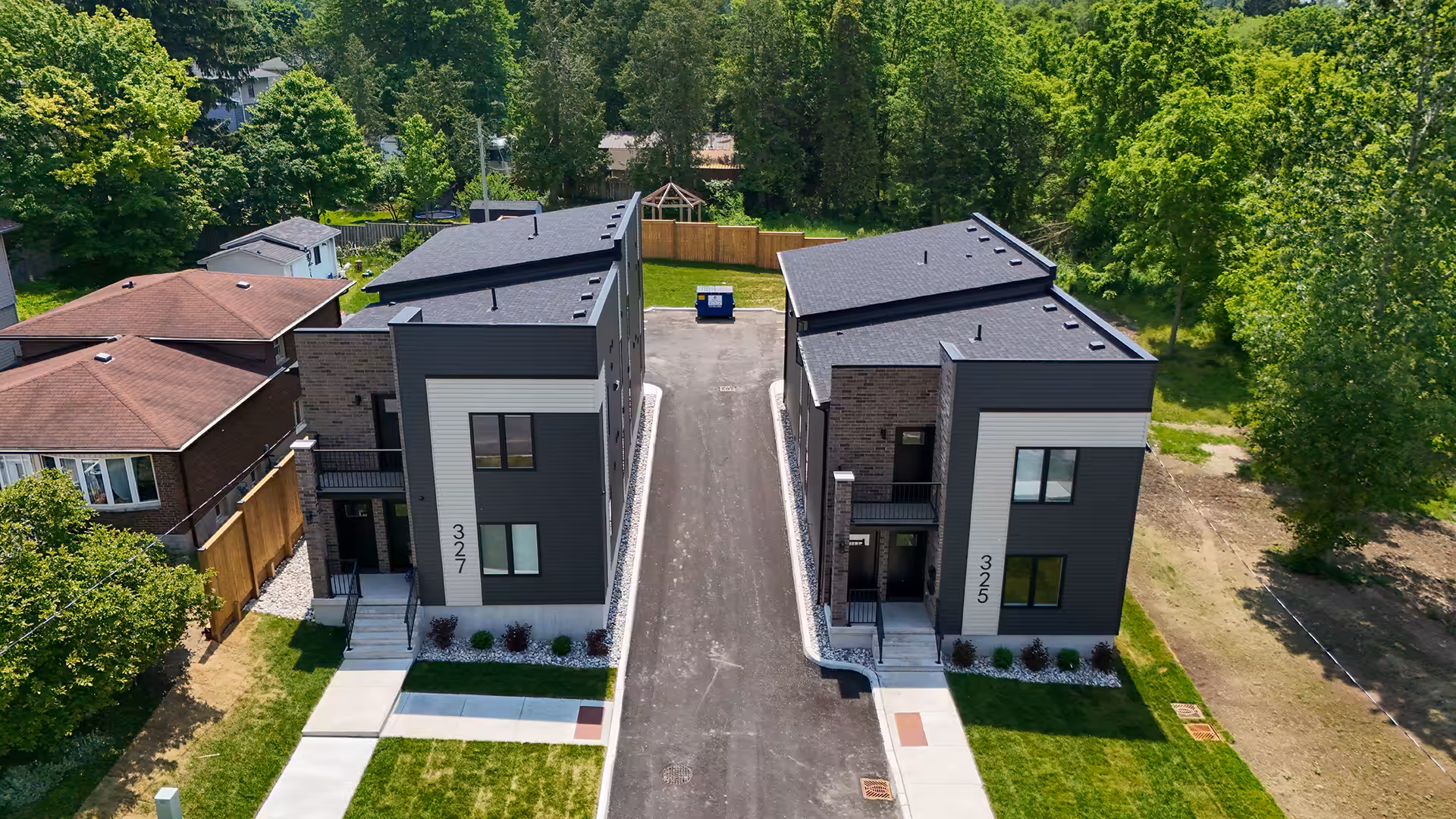 London homes in South London in two newly constructed fourplexes