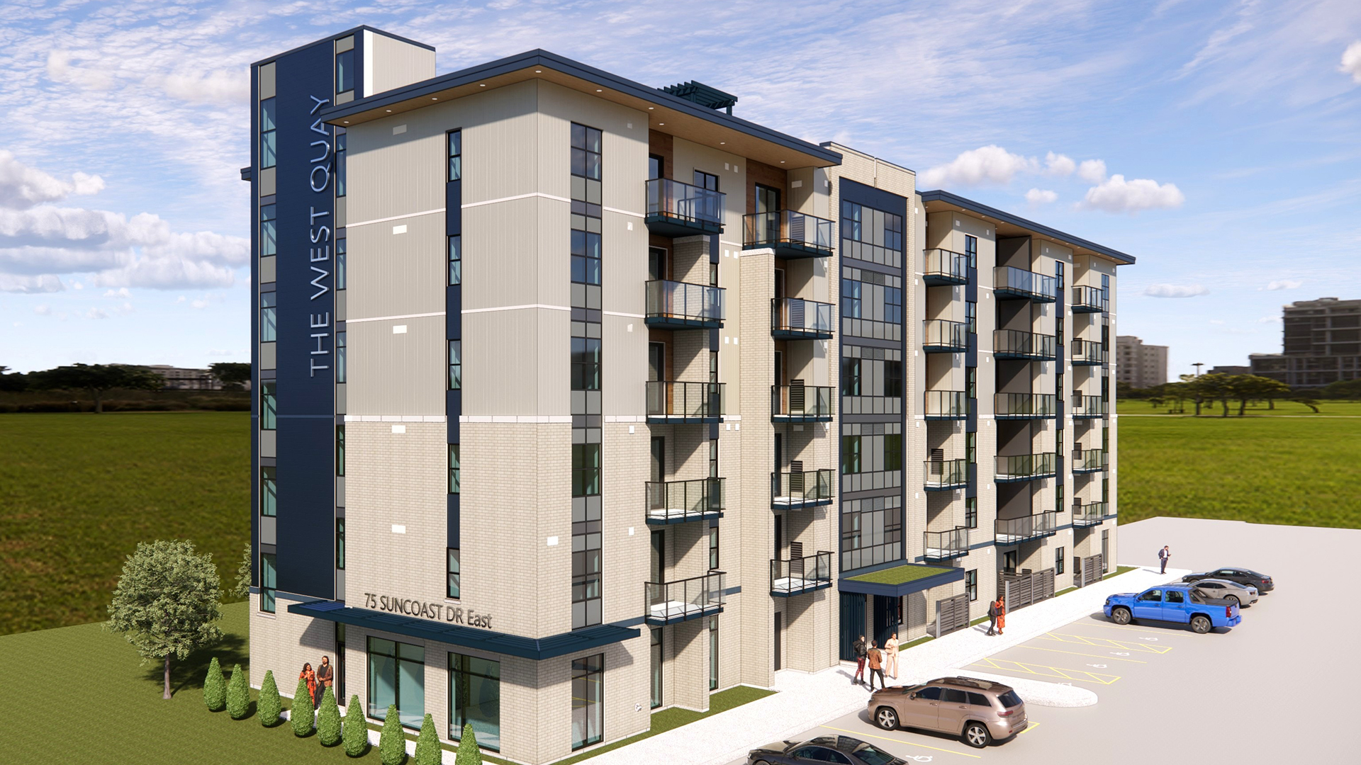 Goderich rental apartments in a 6-story apartment residence on Suncoast Drive that will offer sophisticated living just minutes from the shores of Lake Huron. Coming Soon in Fall 2026!