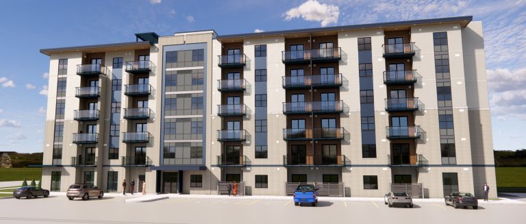 Goderich rental apartments in a 6-story apartment residence on Suncoast Drive that will offer sophisticated living just minutes from the shores of Lake Huron. Coming Soon in Fall 2026!